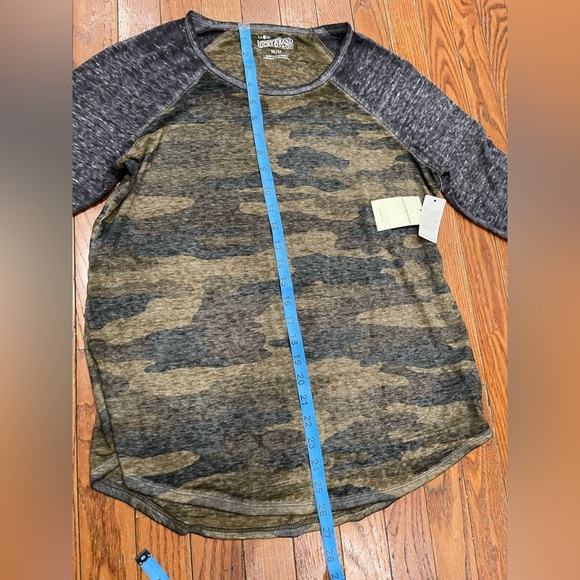 Lucky Brand Camo Raglan Sleeve Blouse - Picture 9 of 11